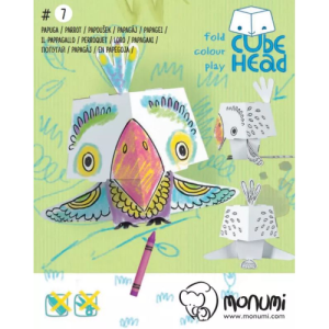 Pappagallo da costruire e colorare 3D Monumi creative