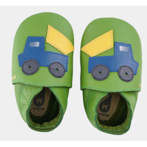 Bobux Soft Sole, Verde con trattore – tg. M Bobux