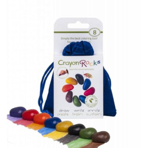 Sacchetto blu 8pz Crayon rocks