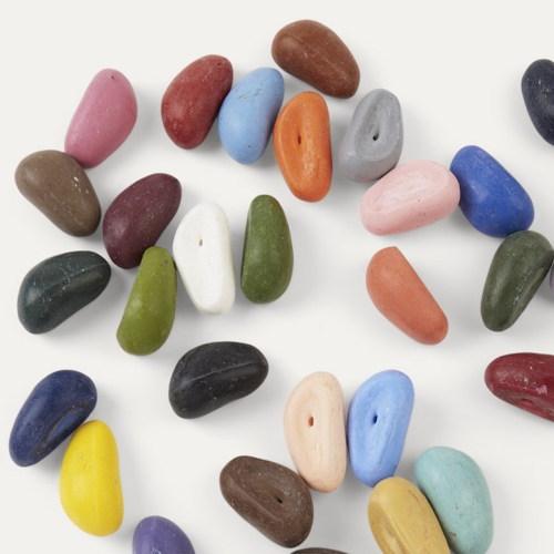 32 Pastelli sacchetto iuta Crayon rocks - immagine 4