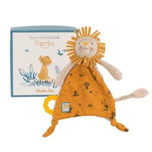 Doudou leone con scatola