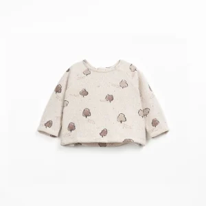 Felpa in maglia con stampa