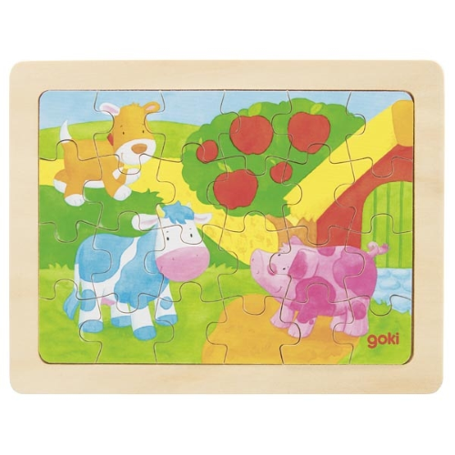 Puzzle 1000 colori fattoria Goki - immagine 2