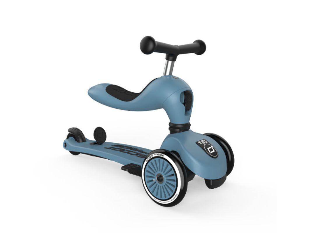 Monopattino a Triciclo con Barra di Spinta Highwaykick 1 Push and Go Steel – Scoot and ride - immagine 3