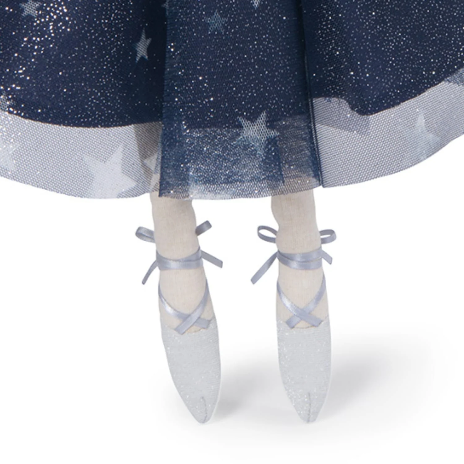 Fatina incantata grande in stoffa blu - immagine 4