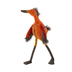 Peluche uccello airone rosso