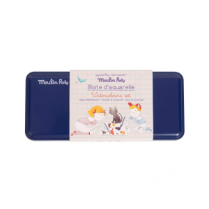 Scatola in metallo – pittura acquarello Moulin roty