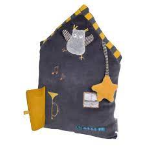 Cuscino attività casa blu Moulin roty - immagine 2