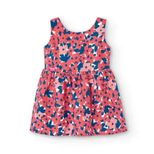 Vestito cotone stampa a fiori