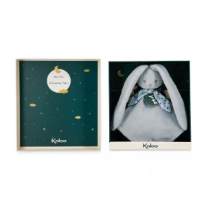Doudou coniglietto blu