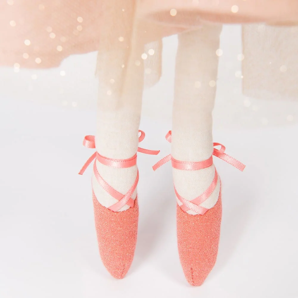 Fatina incantata grande in stoffa rosa - immagine 4