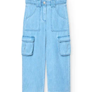 Pantalone cargo denim