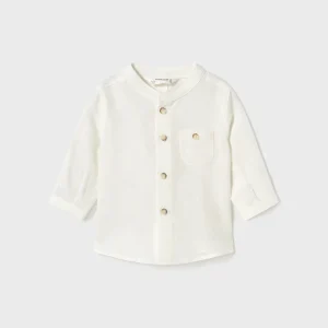 Camicia manica lunga colletto coreana