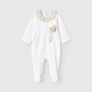 Tutina con dettagli a righe