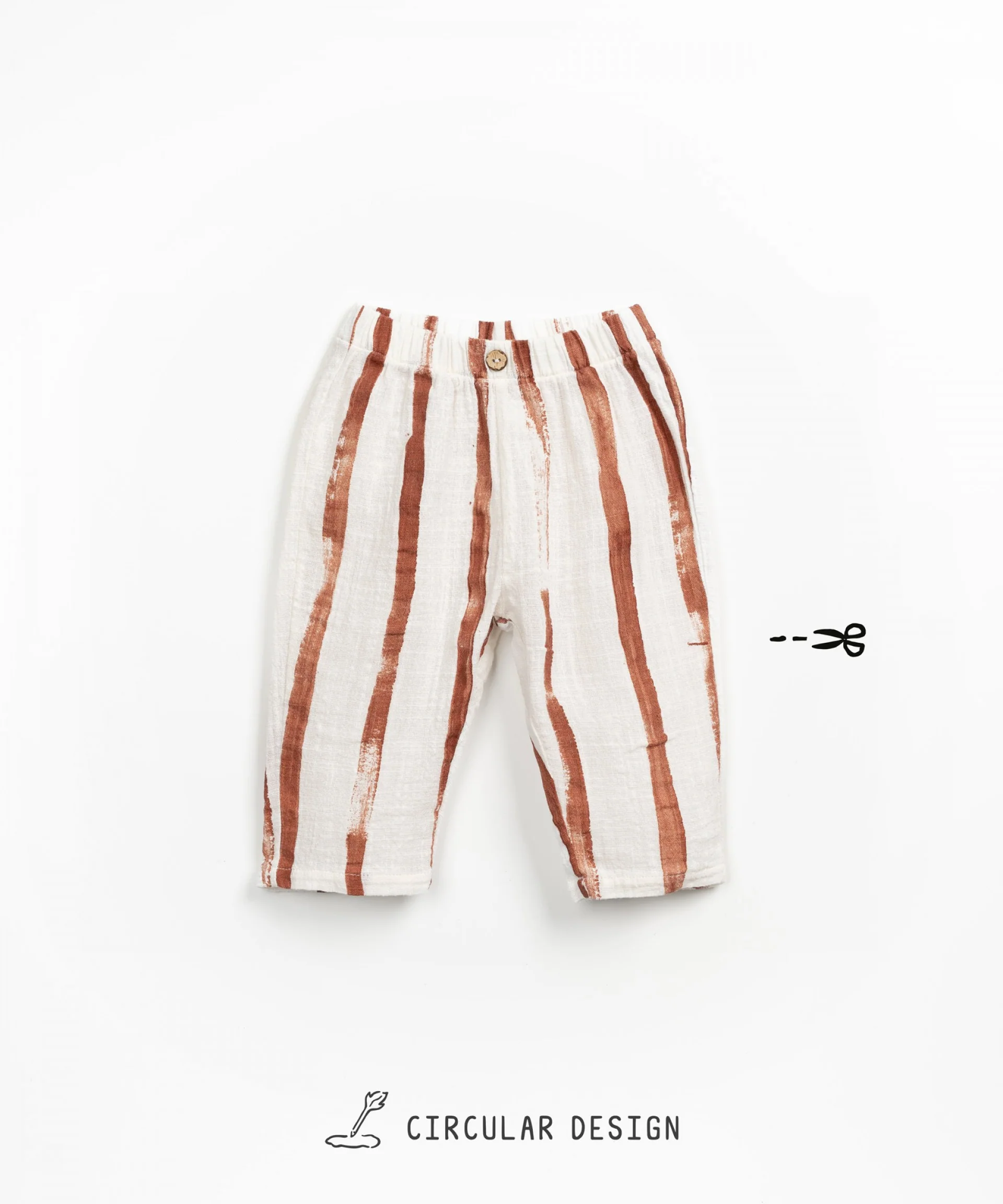 Pantalone con stampa a righe - immagine 2