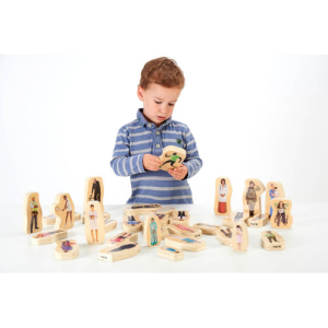 Blocchi in legno persone della comunità Tickit