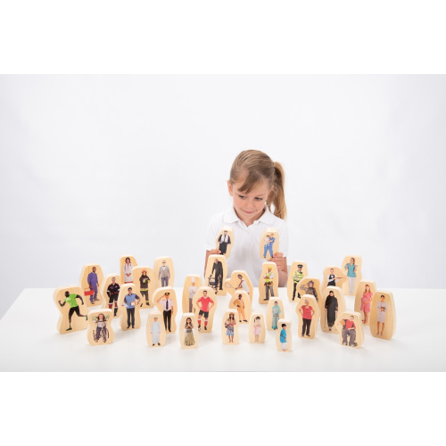 Blocchi in legno persone della comunità Tickit - immagine 5