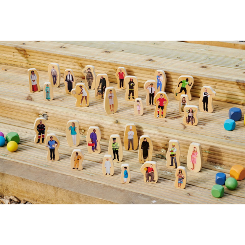 Blocchi in legno persone della comunità Tickit - immagine 7