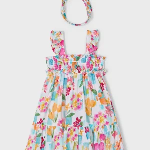 Vestito con fascia abbinata