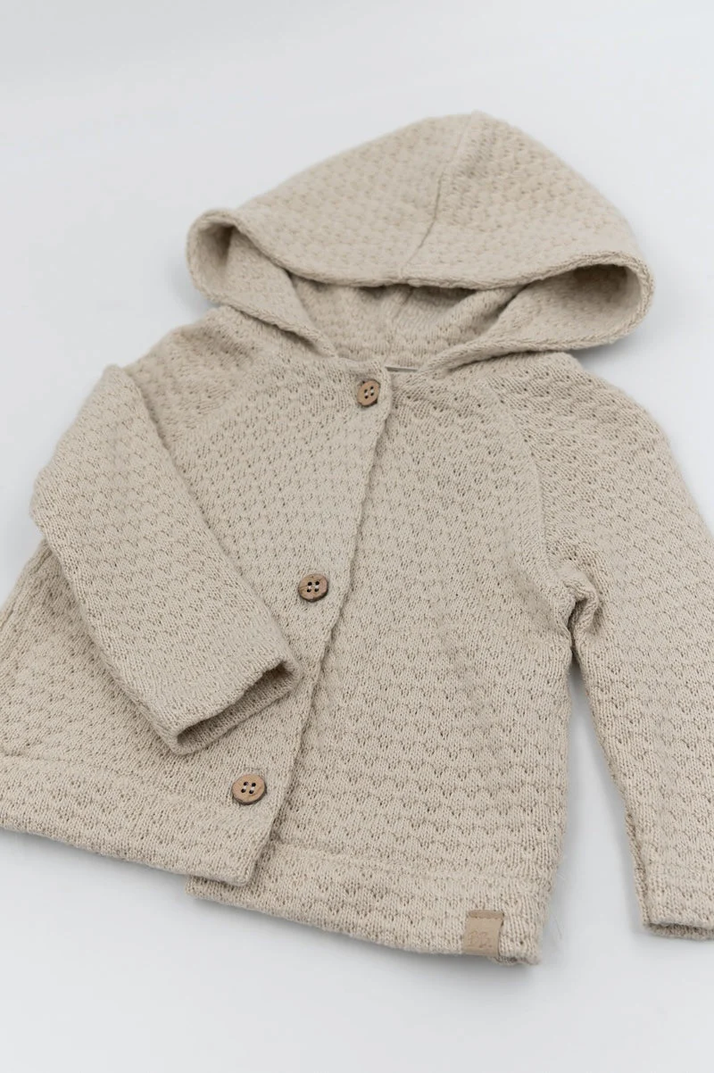 Cardigan con cappuccio