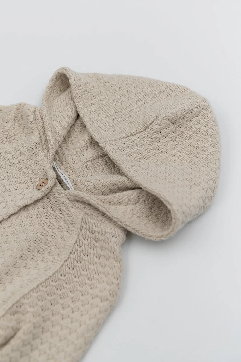 Cardigan con cappuccio - immagine 4