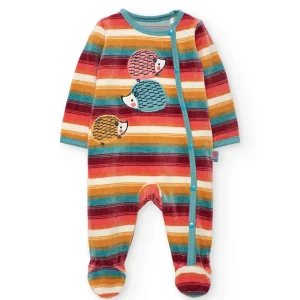 Tutina in ciniglia a righe