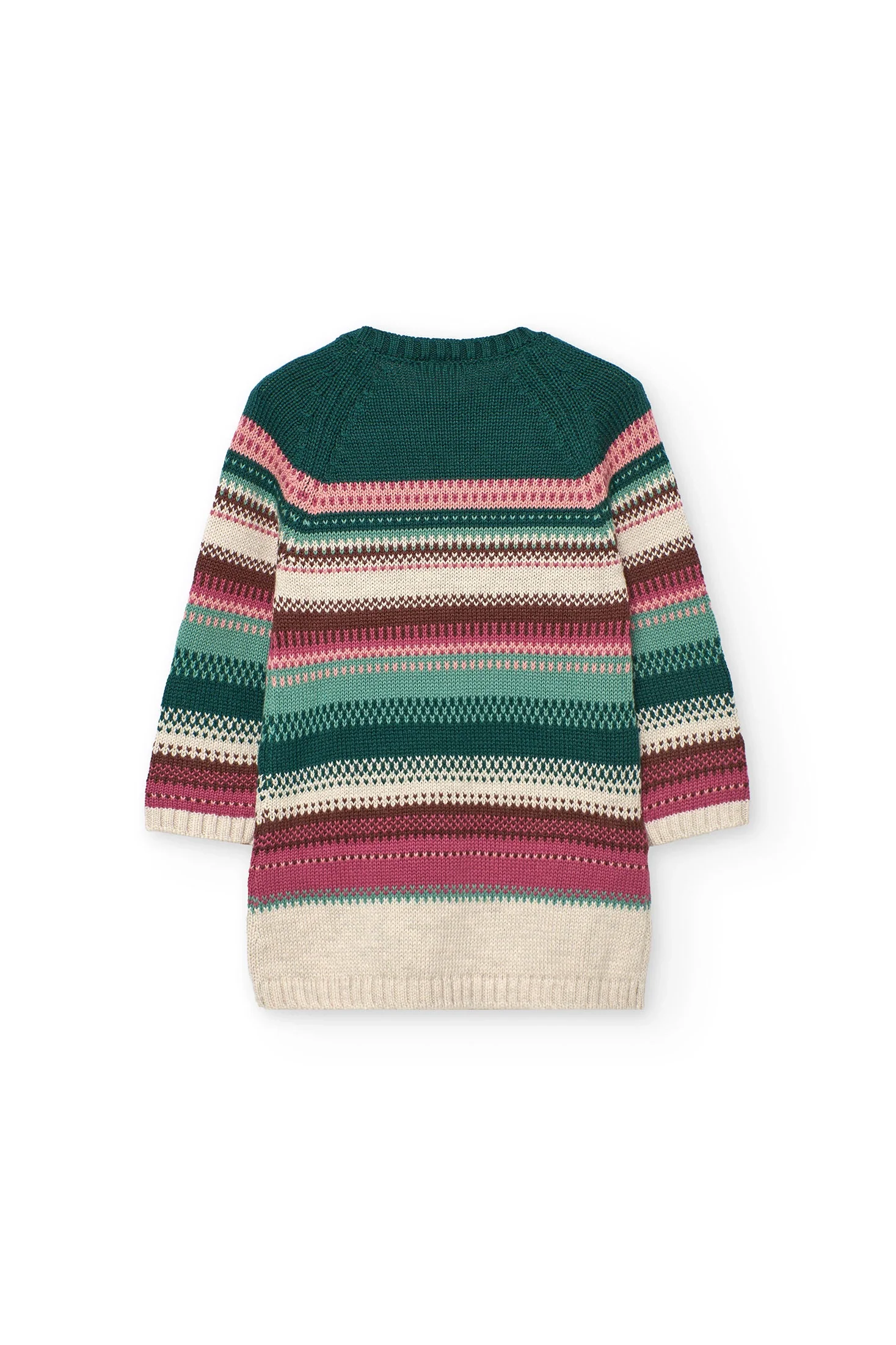 Vestito in maglia a righe - immagine 3