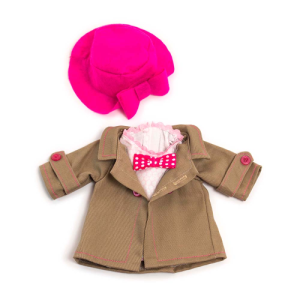 Completo trench e cappello per bambole da 32 cm  Miniland Educational
