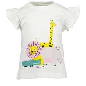 Maglia Manica Corta White Pink Jungle – Blue Seven