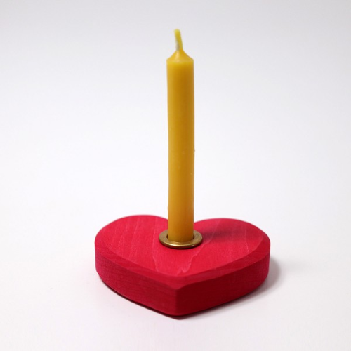 Porta candela e figure decorative cuore rosso Grimm’s - immagine 4