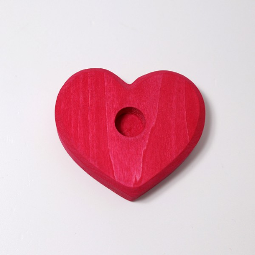 Porta candela e figure decorative cuore rosso Grimm’s