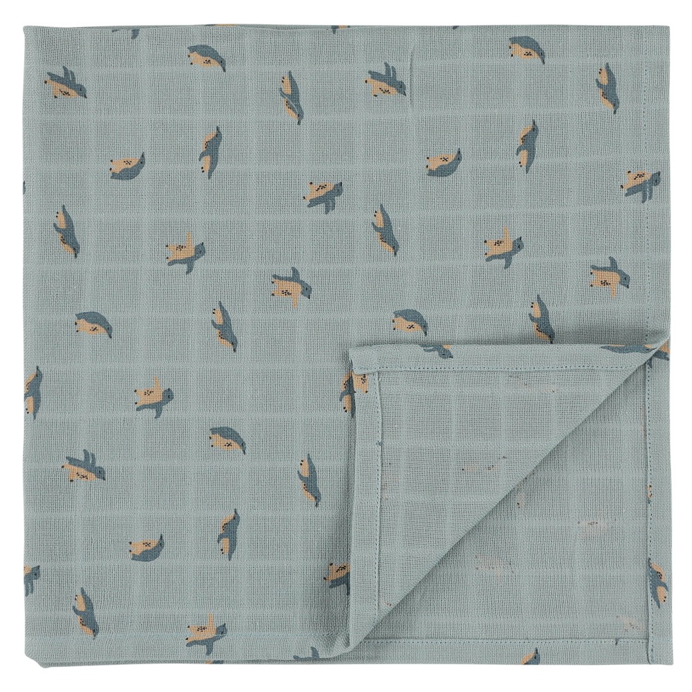 Kit di 3 mussole 55x55cm – Peppy penguins – Trixie - immagine 3