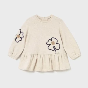 Vestito in maglia con fiori