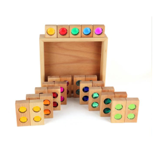 Set costruzioni 25 pezzi con inserti in acrilico Bauspiel