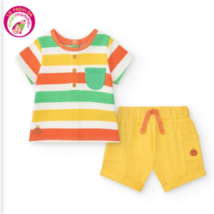 T-Shirt e Shorts Stripes Healthy Apple – Tuc Tuc