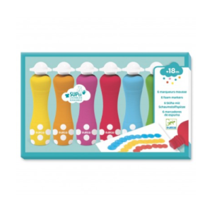 Pennarelli con punta piatta in mousse per i più piccoli Djeco