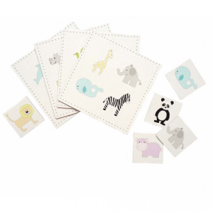 Lotto / tombola degli animali con colori pastello Jabadabadoo