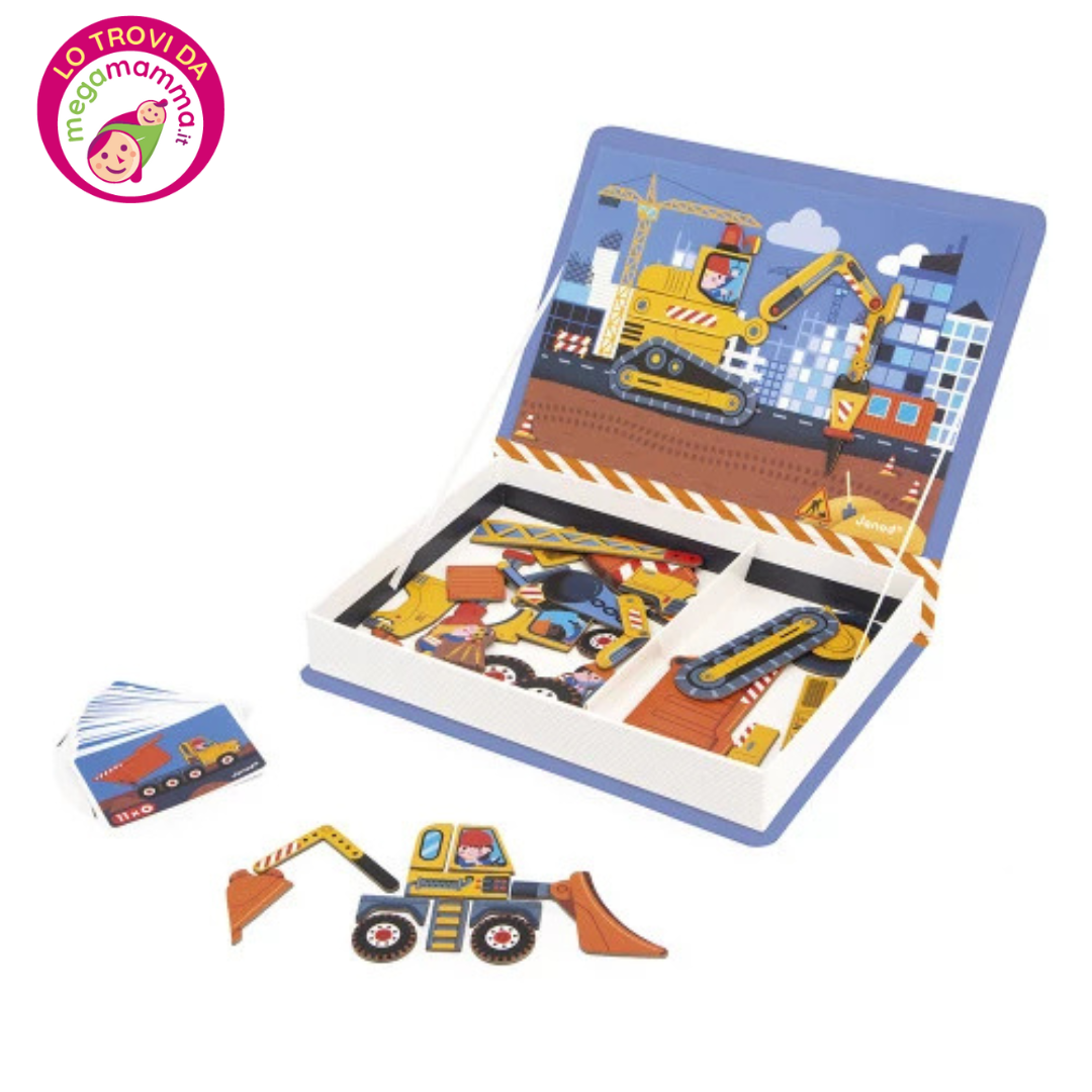 Magnetic Book Cantiere Costruzioni – Janod - immagine 3