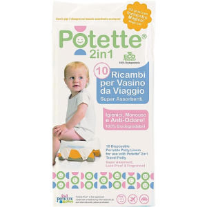 Ricambi per Vasino10 pezzi, Superassorbenti e Antiodore Potette 2in1