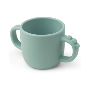 Tazza con 2  Manici in Silicone Alimentare -Peekaboo  -Croco – Blu – 170ml Done By Deer