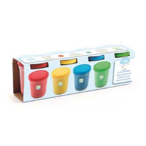 4 Vasetti colorati con pasta da modellare Djeco