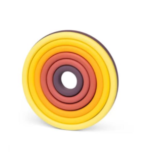 Gioco scomponibile silicone cerchi colori vulcano Little L