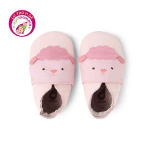 Soft Sole Binky Sheep Heavenly Pink – Bobux