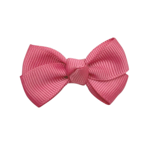 Fiocco per capelli con clip rosa La Pingvin