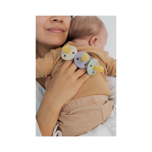 Ciuccio Colour – Tettarella Anatomica in Gomma Naturale – Vaniglia e Cloud – Tg. 2 Bibs - immagine 8