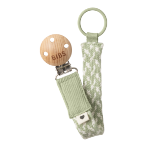 Reggiciuccio Universale Paci Clip – Salvia e Avorio – 100% Cotone Biologico Bibs