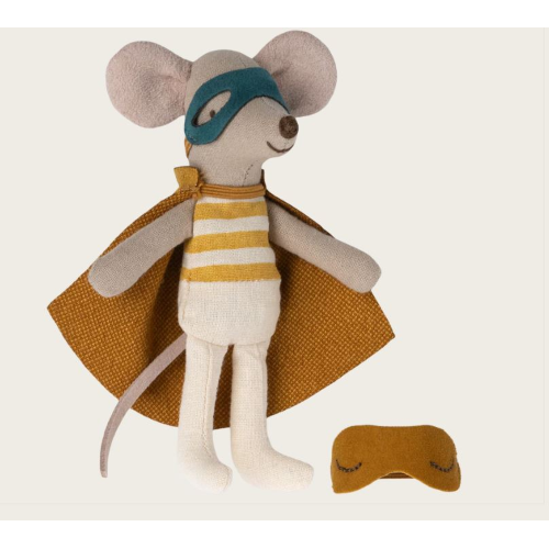 Topo supereroe, fratellino in scatola di fiammiferi Maileg - immagine 4