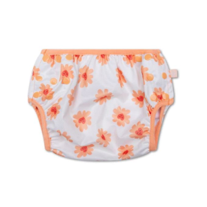 Pannolino lavabile regolabile con bottoni stampa con fiorellini Swim Essential