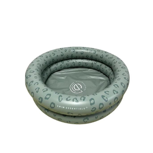 Piscina gonfiabile 2 anelli 60 cm con stampa leopardata verde Swim Essential - immagine 2