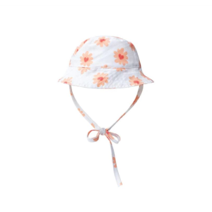 Cappellino da sole UV stampa con fiorellini rosa con protezione UPF50+ Swim Essential